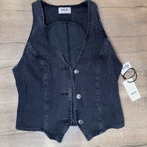 AGOLDE Heller Denim Vest in Spider Wash – Size S (New with Tags)